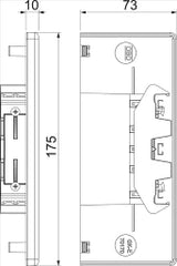 OBO Endstück 70x170mm Polyvinylchlorid reinw eiß RAL 9010  – 6274770