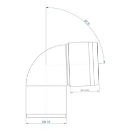 POLOPLAST PO Bogen POLO-KAL XS DN 75/87Grad  – 102134