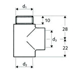 SCHELL SCHELL T-Stück chrom 1/2"x1/2"x1/2"  – 44 202 06 99