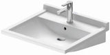 DURAVIT Duravit Starck 3 Waschtisch Vital 600mm mit ÜL, mit HLB, 1 HL, weiß   – 0309600000