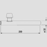 EISENBERG ABU Sifonrohr verchromt mit Rohrbelüfter DN32  – 03.089.00..0000