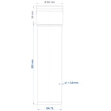 POLOPLAST PO Steckmuffenrohr POLO-KAL 3S DN 75/250  – 102421