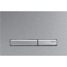GEBERIT GE Betaetigungsplatte Sigma50 2-Mengen chrom gebuerstet, square   – 115.788.GH.2