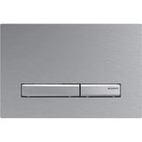 GEBERIT GE Betaetigungsplatte Sigma50 2-Mengen chrom gebuerstet, square   – 115.788.GH.2