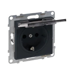 LEGRAND SEANO Schuko-Steckdose, SL, erhöhter Ber ührungsschutz, Klappdeckel IP21, AN  – 765423