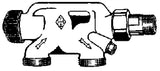 HEIMEIER Heimeier Einrohrventil 1/2" x 3/4" AG  – 3871-02.000