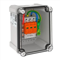 OBO Generatoranschlusskasten 1 PV-String auf 1 WR-MPP 900V DC lichtgrau RAL 7035  – 5088400
