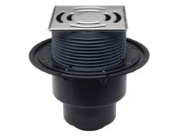 HUTTERER & LECHNER HL3100 Bodenablauf DN50/75/110 senkrech t 145x145mm Klick-Klack/ 138x138mm   – HL3100