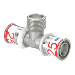 UPONOR Uponor S-Press PLUS T-Stück m. Aussengew 25-R3/4"MT-25   – 1070593