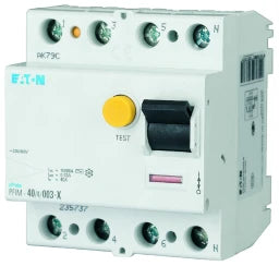 EATON FI-Schalter Typ A/S pulsstromsensitiv 40A/4pol/100mA (40A vs)   – 235740