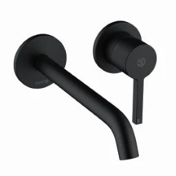KLUDI Kludi Nova Fonte PURA 2-LOCH-Wandmischer 220mm, mattschwarz  – 202453915