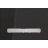 GEBERIT GE Betaetigungsplatte Sigma50 2-Mengen schwarz RAL9005, square   – 115.788.DW.2