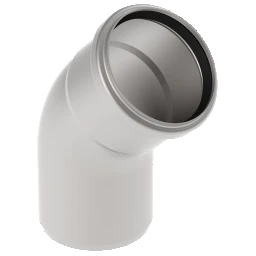 BLUECHER Rohrbogen 45 Gr.Wkst.1.4301 75mm   – 820.045.075