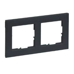 LEGRAND SEANO 2-fach Rahmen in der Farbausführun g Anthrazit lackiert  – 765472