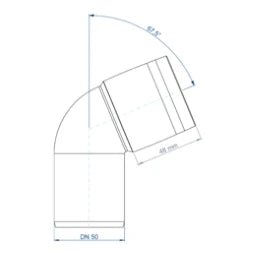 POLOPLAST PO Bogen POLO-KAL XS DN 50/67Grad  – 102123