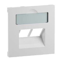 LEGRAND SEANO Abdeckung 2x RJ45 für Datendosen F remdfabrikate, Farbe: Ultraweiss  – 765159