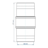 POLOPLAST PO Überschiebmuffe POLO-KAL XS DN 40  – 102311