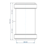 POLOPLAST PO Doppelmuffe POLO-KAL NG DN 50   – 02302