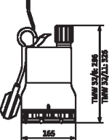 WILO Wilo Schmutzwasser-Tauchmotorpumpe Drain TMW 32/8, Rp 1¼, 230 V, 370 W  – 4048413