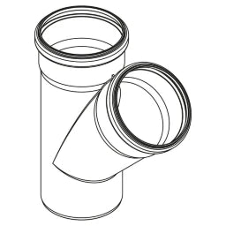 REHAU RAUPIANO PLUS Einfachabzweig DN 75/75, 45 Grad  – 11212941001