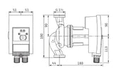 WILO Wilo Nassläufer-Hocheffizienzpumpe Yonos MAXO plus 25/0,5-7 PN6/10,90W   – 2120600