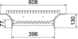 OBO Anbau-Abzweigstück für Kabelrinne 60x400 Stahl bandverzinkt  – 6042119