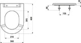 LAUFEN Laufen Libertyline WC-Sitzring ohne Deckel weiß   – H8914700000001