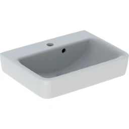 GEBERIT SANITAER Geberit Renova Plan HWB 50x38cm weiß mit Hahnloch, mit Überlauf   – 501.628.00.1