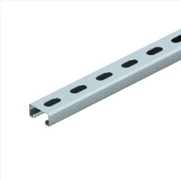 OBO Profilschiene gelocht, Schlitzweite 22mm 2000x41x21mm Stahl bandverzinkt  – 1123672