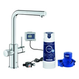 GROHE Grohe Blue Pure Minta L-Auslauf Starter Kit, ausziehbar, S-Filter, chrom  – 30 591 000