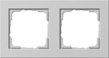 GIRA Abdeckrahmen 2f E2 Grau m   – 021237