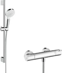 HANSGROHE HG Brausenkombi Crometta Vario/ Ecostat 1001 CL/Unica 650mm weiß/chrom  – 27812400