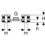 GEBERIT GE Grundplatten-Daemmset G1/2 Fixpunktbefestigung mit Grundplatte   – 359.146.26.1