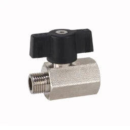 BEE G Mini-Kugelhahn Messing 93411-3/8" IG/AG Flügelgriff PN12   – 0020041112010