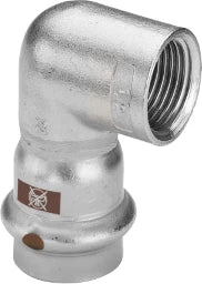 VIEGA Viega Winkel 90 Grad mit SC Temponox 1714.2 in 28mmxRp1/2 Stahl nichtrostend  – 811 105
