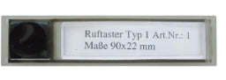 BTICINO Ruftaster für Türstation Serie 900, Abme ssungen: 90 x 22 mm  – 1