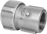 FISCHER GEORG FITTINGS Primofit Übergangsstück mit IG, 3/8" für Stahlrohre, schwarz   – 775217050