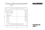 KALDEWEI Kaldewei Superplan Brausetasse ohne Träger 80x90x2,5  – 447800010001