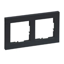 LEGRAND SEANO+ 2-fach Rahmen in der Farbausführu ng Anthrazit lackiert  – 765482