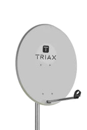TRIAX Offset Antenne, Stahl, 85 x 75 cm, lichtgrau  – 126539