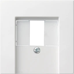 GIRA Abdeckung für TAE und USB Anschlussdose System 55 reinweiß glänzend   – 027603