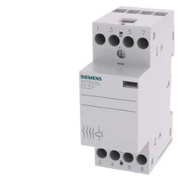 SIEMENS INSTA-Schütz mit 4 Schließern Kontakt fü r AC 230V, 400V 25A Ansteuerung AC 230V  – 5TT50300