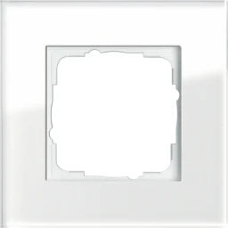 GIRA Rahmen 1fach Esprit Glas weiß   – 021112