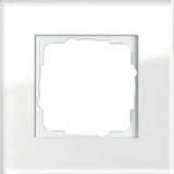 GIRA Rahmen 1fach Esprit Glas weiß   – 021112