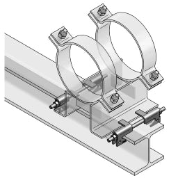 MEFA MEFA Führungsklammer Set Typ 2AC I mit Abhebesicherung und Gleitunterlage  – 14712002