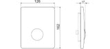 LAUFEN Laufen LIS INEO Drückerpl. AU109 90910.9 f. 94010.0 126x162x17 chrom  – H9091090040001