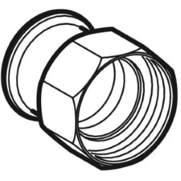 GEBERIT GE Mapress Therm Uebergang mit UeWM aus Messing d28mm x G1, NPW  – 45043