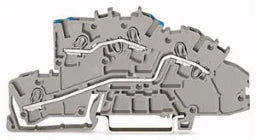 WAGO Installationsetagenklemme N/L 4 mm², grau   – 2003-7649
