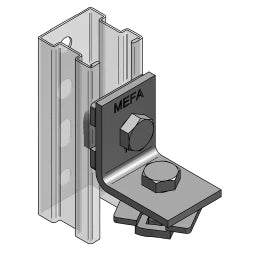 MEFA Universal-Winkel 2-Loch Stex 35, 90 Schenkel 47 x 47 mm  – 127201801