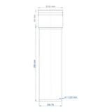 POLOPLAST PO Steckmuffenrohr POLO-KAL XS DN 75/250  – 102031
